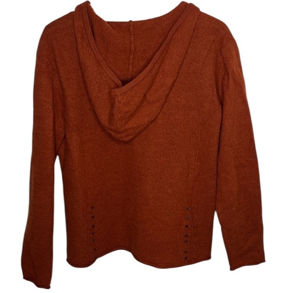 Timberlea Burnt Orange Lagenlook Sequin Button Hod Cardigan Women Size XL - Picture 4 of 4